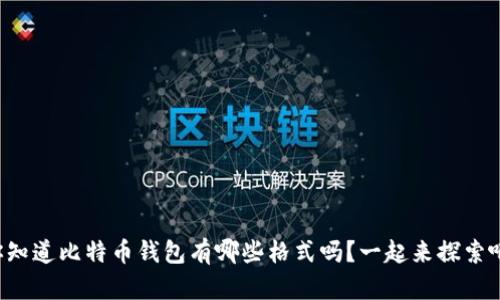 你知道比特币钱包有哪些格式吗？一起来探索吧！